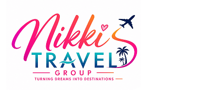 Nikki's Travel Group logo with airplane